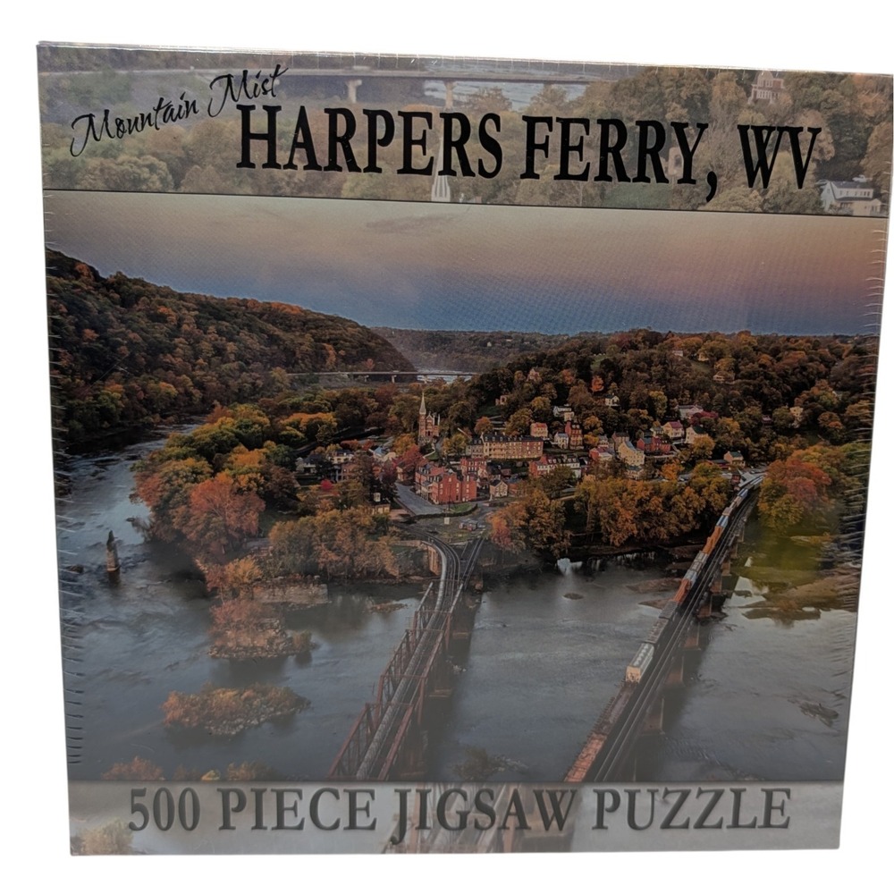 New Harpers Ferry‎ Jigsaw Puzzle Mountain Mist Five Hundred Piece Frank Ceravalo
